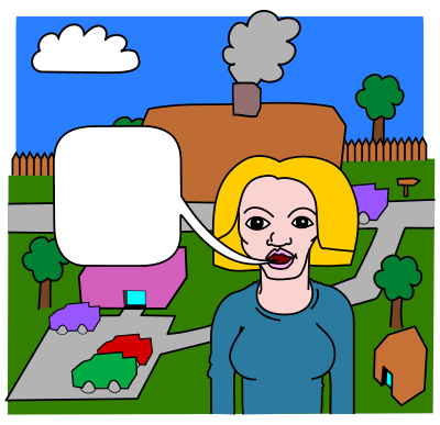 Empty speech bubble clipart