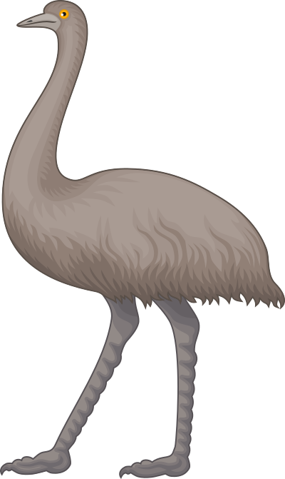 Emu 2 clipart