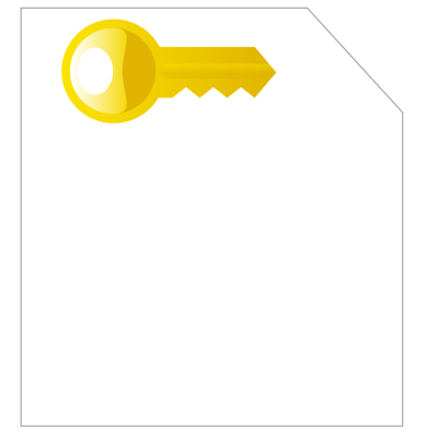 Encrypted file icon clipart