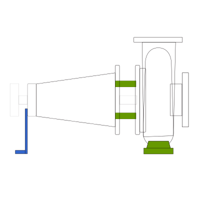End suction pump clipart