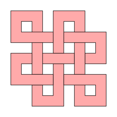 Endless knot (samsara) clipart