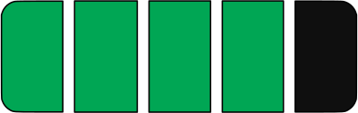 Energy level 4 green charging clipart