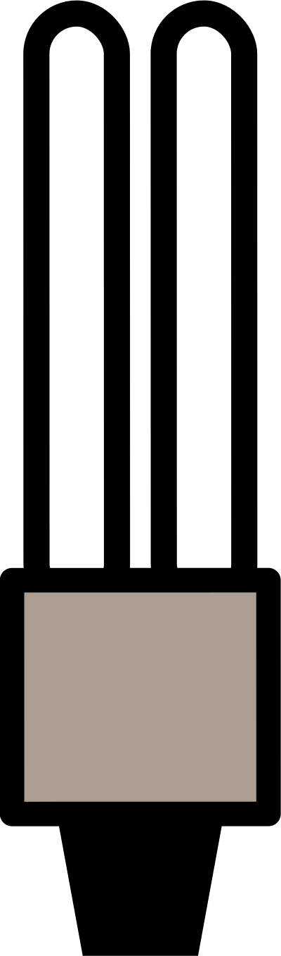 Energy-saving lightbulb (off) clipart