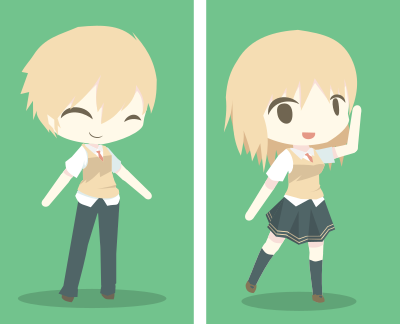 ENFJ Boy & Girl clipart