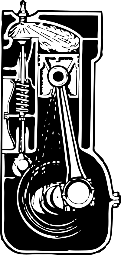 Engine cross section clipart