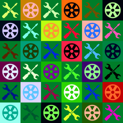 Engineering pattern (multicoloured) clipart