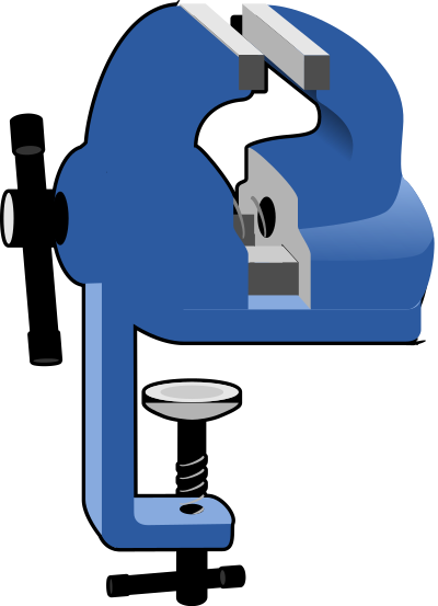 Engineer's vise clipart