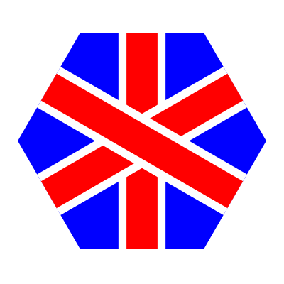 English hexagon clipart