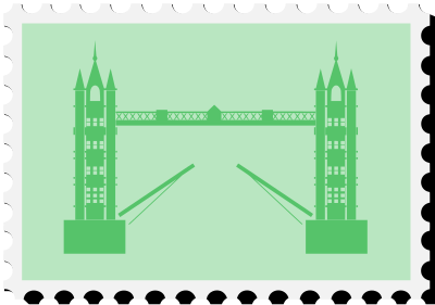 English stamp clipart
