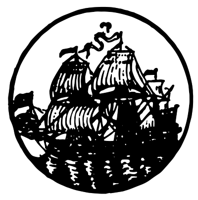 Engraving of the pirate trading vessel 'Nassau' captained by Giles Shelley clipart