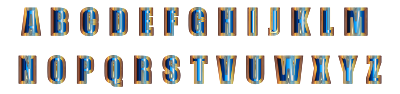Enhanced Alphabet 4 clipart