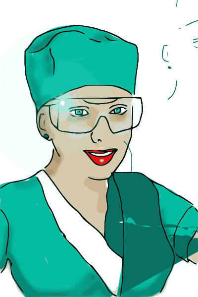 Enrolled scrub nurse clipart