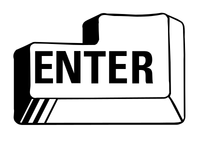 Enter key clipart