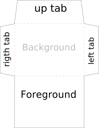 Envelope template clipart