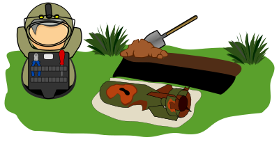 EOD / bomb expert clipart