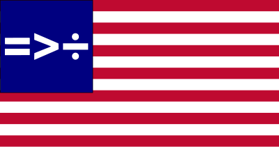 Equality is greater than division flag clipart