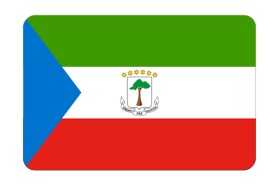 Equatorial Guinea flag (bevelled) clipart