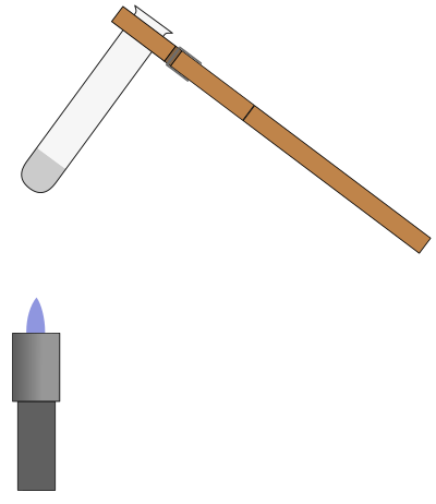 Erhitzen eines weissen Stoffes clipart