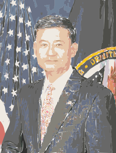 Eric Shinseki official Veterans Affairs Portrait Colorized clipart