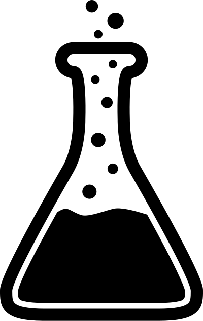 Erlenmeyer flask icon clipart
