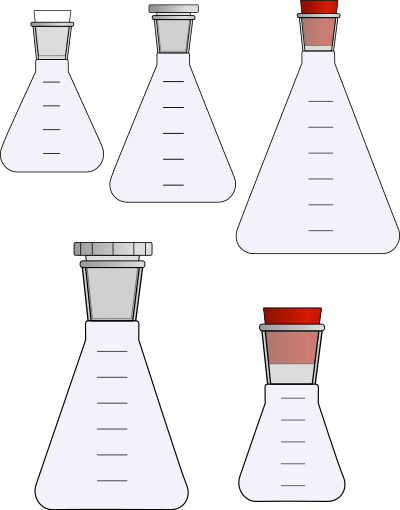 Erlenmeyerkolben mit Schliff clipart