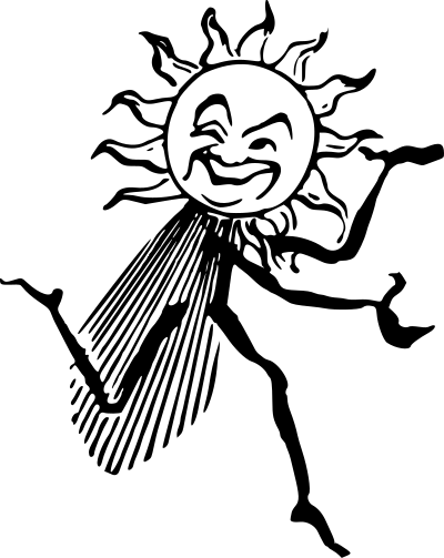 Errant sun clipart