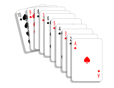 Escalera de naipes clipart