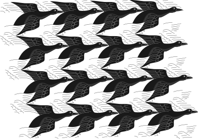 Escher style clipart