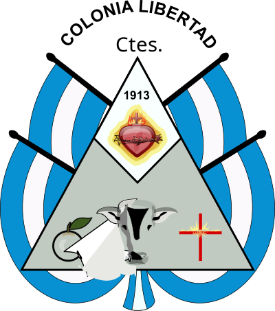 Escudo de la Municipalidad de Colonia Libertad - Corrientes - Argentina clipart