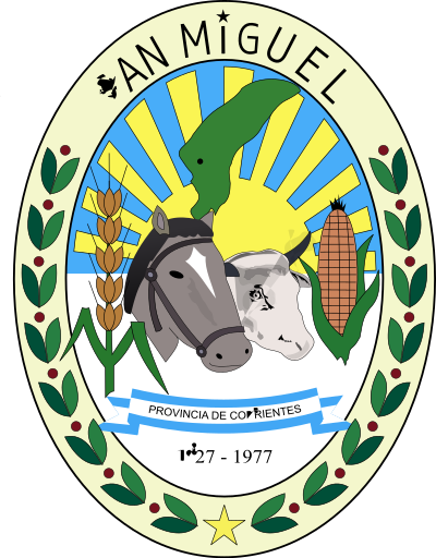 Escudo de la Municipalidad de San Miguel - Corrientes - Argentina clipart