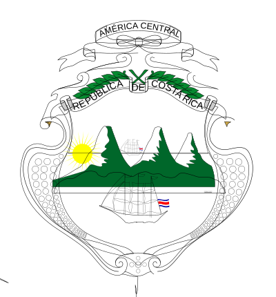 Escudo Nacional de Costa Rica / Coat of arms of Costa Rica clipart