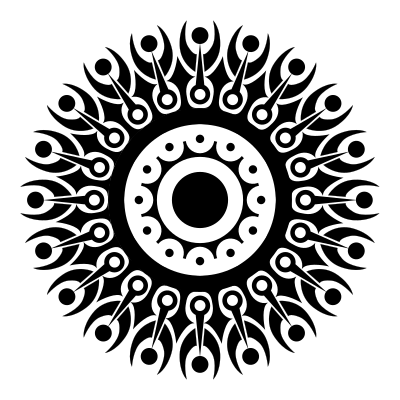 Escudo tribal clipart