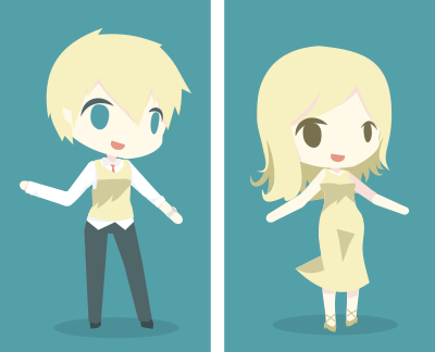 ESFJ Boy & Girl clipart