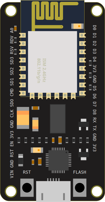 ESP-12E based development board clipart