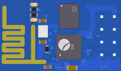 ESP01-like WiFi Module clipart