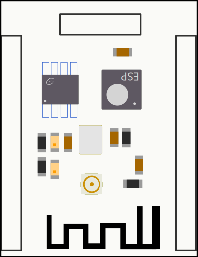 ESP201-like WiFi Module clipart