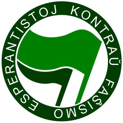Esperantistoj kontraŭ faŝismo clipart
