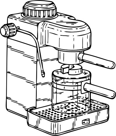 Espresso maker clipart