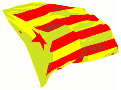 Estelada al vent clipart