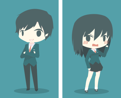 ESTJ Boy & Girl clipart