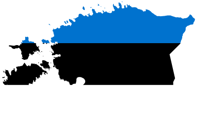 Estonia Map Flag clipart
