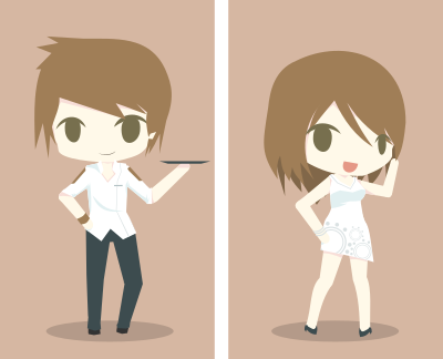 ESTP Boy & Girl clipart