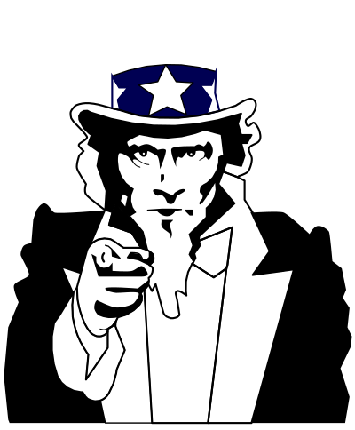 Estranged uncle sam clipart