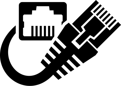 Ethernet Cable and Socket clipart