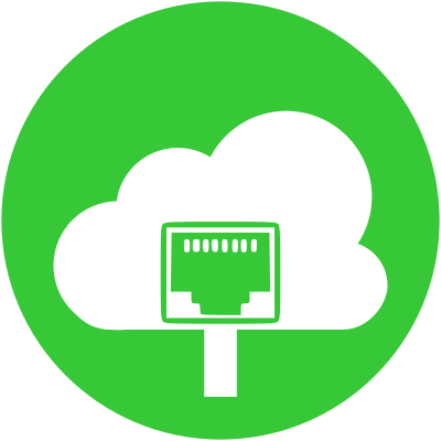 Ethernet Connected cloud clipart