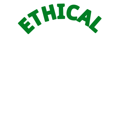 Ethical vegan profile round frame / overlay on white circle clipart
