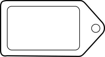 Etiquette tag icon label clipart