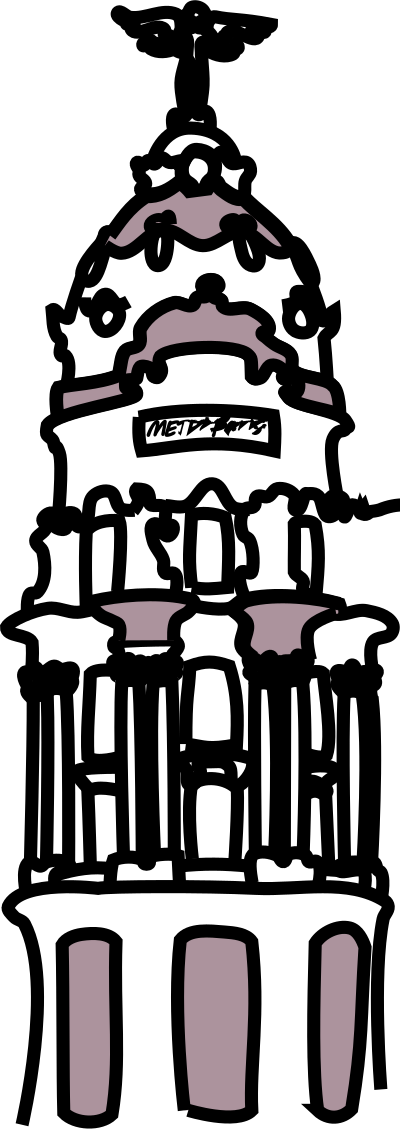 etropolis Building (Madrid) Color clipart