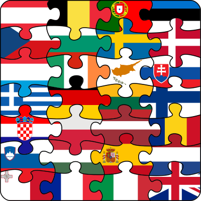 EU jigsaw clipart