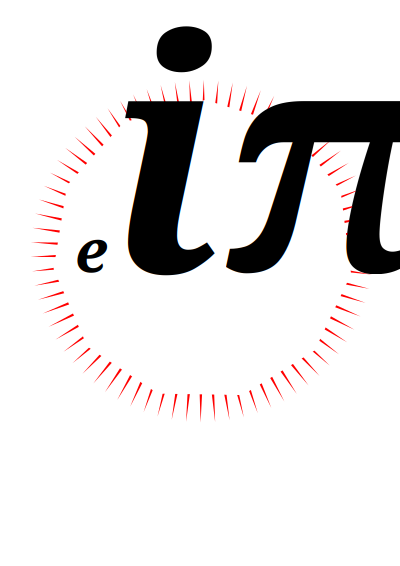 Euler's Identity (needs freesans) clipart